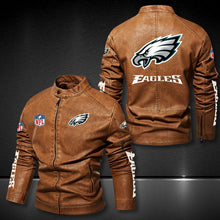 Load image into Gallery viewer, Philadelphia Eagles Casual Leather Jacket