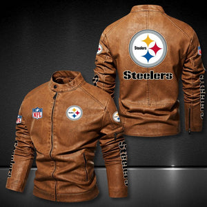 Pittsburgh Steelers Casual Leather Jacket
