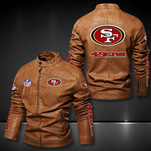 Load image into Gallery viewer, San Francisco 49ers Casual Leather Jacket