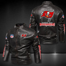 Load image into Gallery viewer, Tampa Bay Buccaneers Casual Leather Jacket