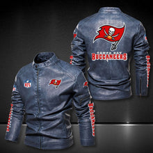 Load image into Gallery viewer, Tampa Bay Buccaneers Casual Leather Jacket