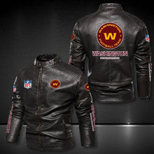 Load image into Gallery viewer, Washington Commanders Casual Leather Jacket