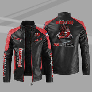 Tampa Bay Buccaneers Casual Leather Jacket