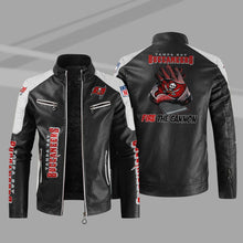 Load image into Gallery viewer, Tampa Bay Buccaneers Casual Leather Jacket