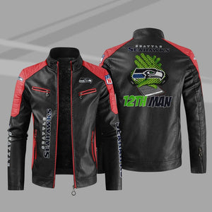 Seattle Seahawks Casual Leather Jacket