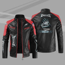 Load image into Gallery viewer, Philadelphia Eagles Casual Leather Jacket