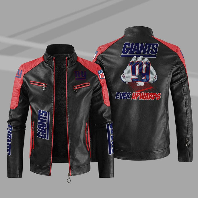 New York Giants Casual Leather Jacket