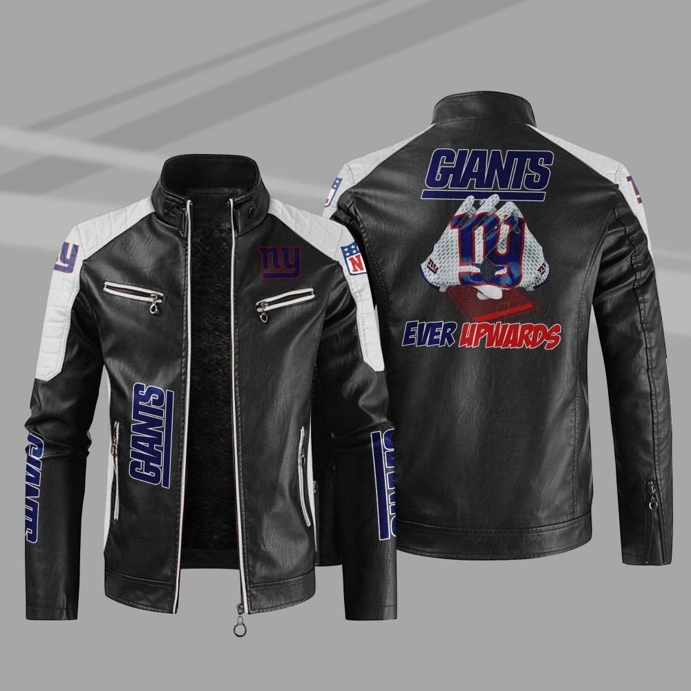 New York Giants Casual Leather Jacket