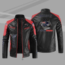 Load image into Gallery viewer, New England Patriots Casual Leather Jacket