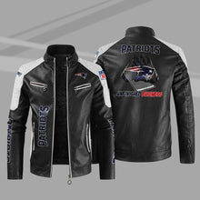 Load image into Gallery viewer, New England Patriots Casual Leather Jacket