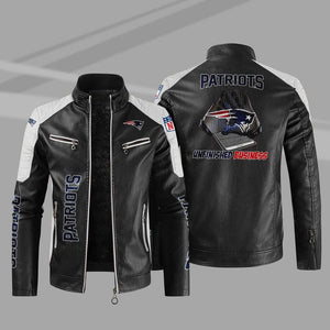 New England Patriots Casual Leather Jacket