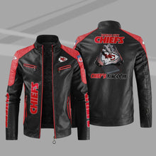 Load image into Gallery viewer, Kansas City Chiefs Leather Jacket