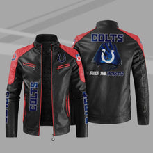 Load image into Gallery viewer, Indianapolis Colts Casual Leather Jacket