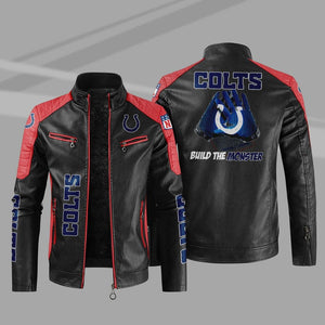 Indianapolis Colts Casual Leather Jacket