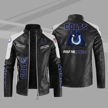 Load image into Gallery viewer, Indianapolis Colts Casual Leather Jacket