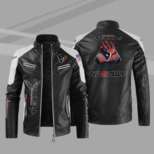 Load image into Gallery viewer, Houston Texans Casual Leather Jacket