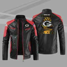 Load image into Gallery viewer, Green Bay Packers Casual Leather Jacket