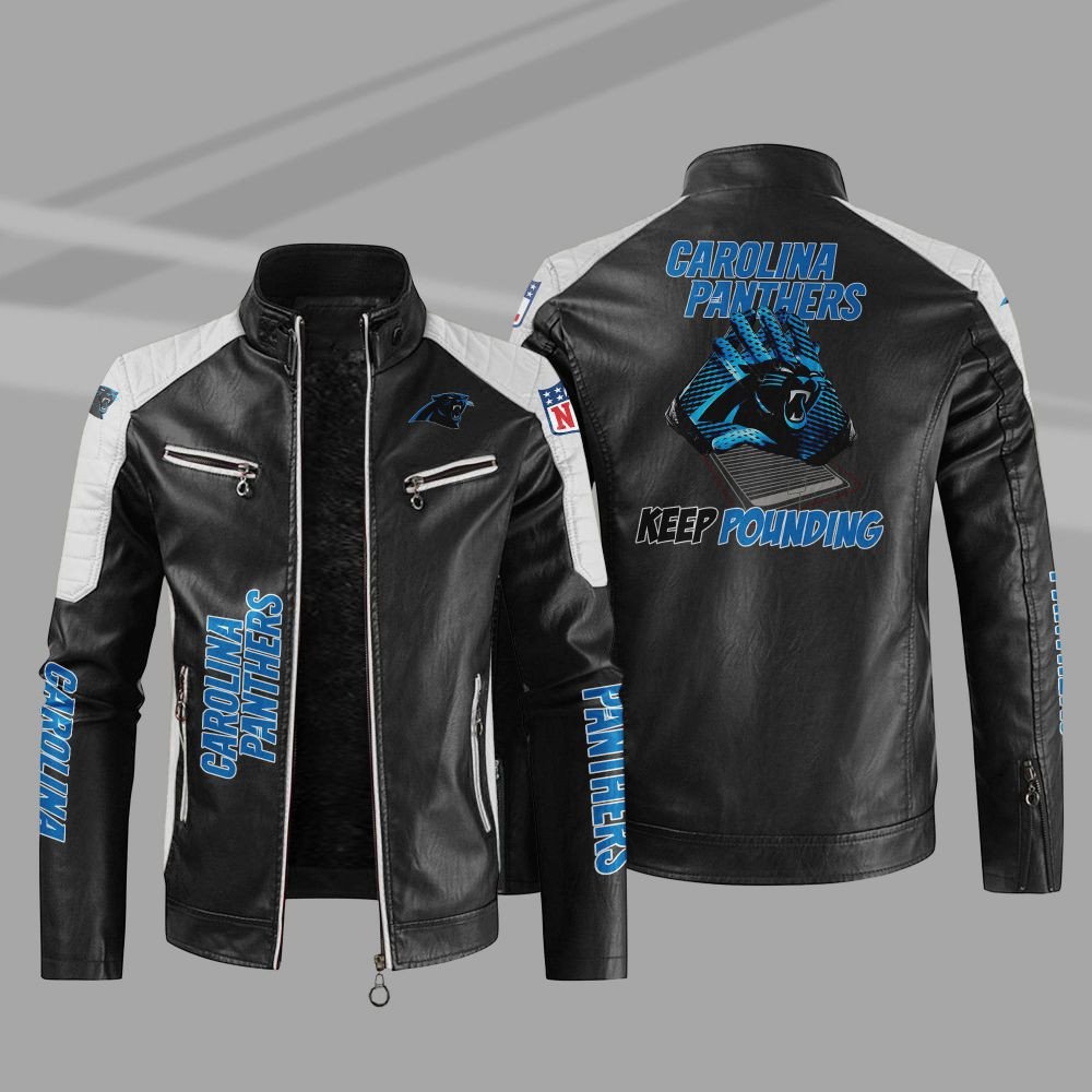 Carolina Panthers Casual Leather Jacket