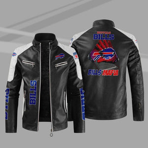 Buffalo Bills Casual Leather Jacket