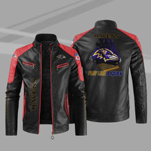 Load image into Gallery viewer, Baltimore Ravens Casual Leather Jacket