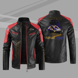 Baltimore Ravens Casual Leather Jacket