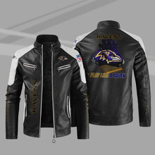 Load image into Gallery viewer, Baltimore Ravens Casual Leather Jacket