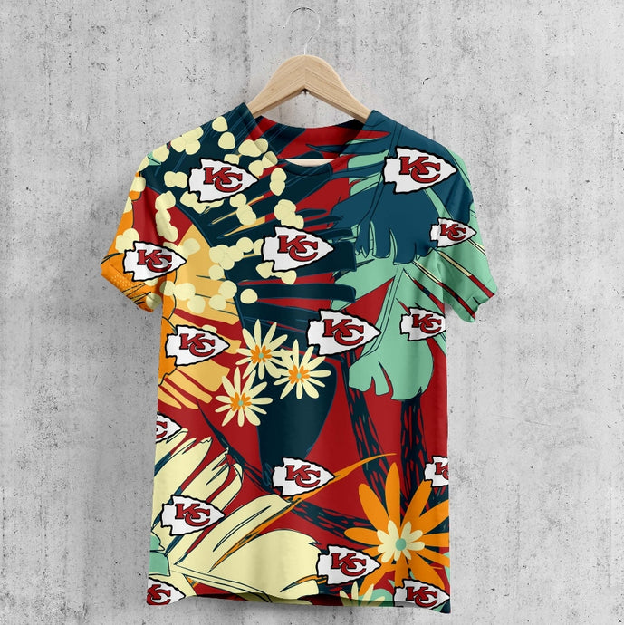 Kansas City Chiefs Summer Floral T-Shirt