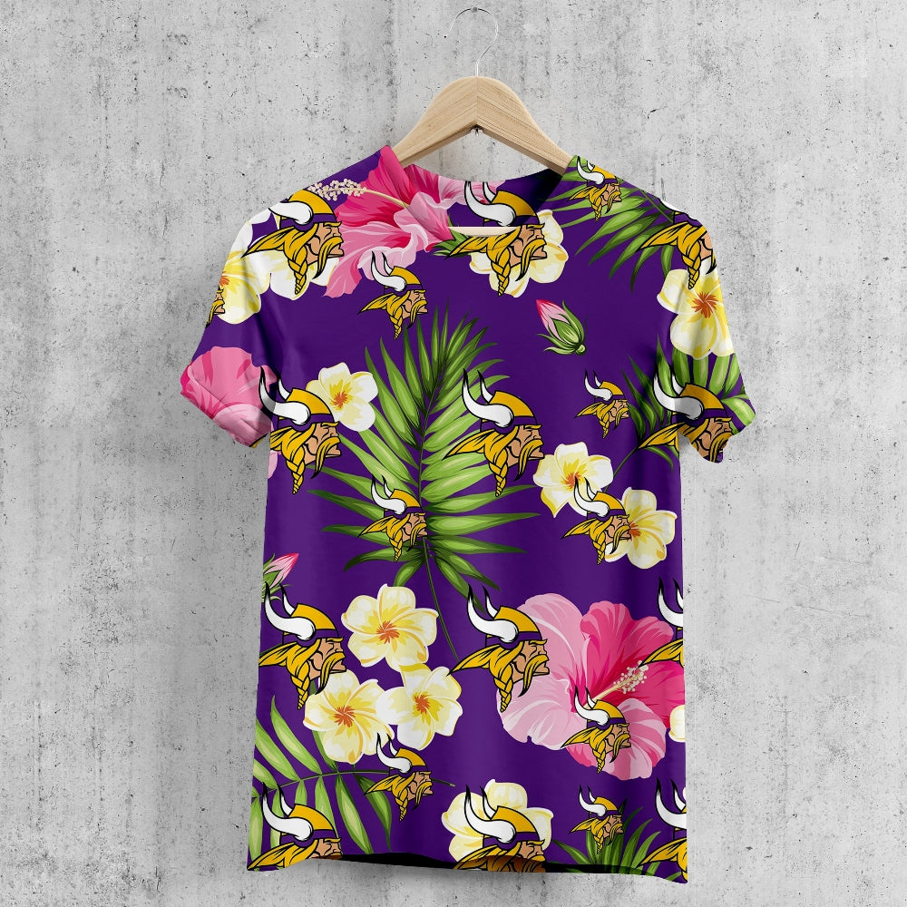 Minnesota Vikings Summer Floral T-Shirt