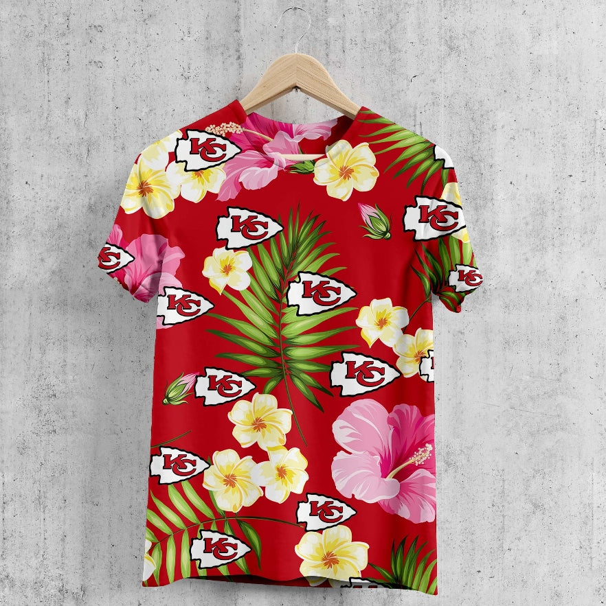 Kansas City Chiefs Summer Floral T-Shirt