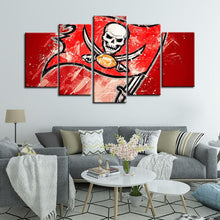 Load image into Gallery viewer, Tampa Bay Buccaneers Paint Splash Wall Canvas 1