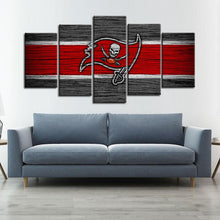 Load image into Gallery viewer, Tampa Bay Buccaneers Wooden Look Wall Canvas 1