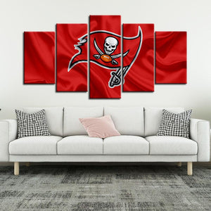 Tampa Bay Buccaneers Flag Look Wall Canvas 1