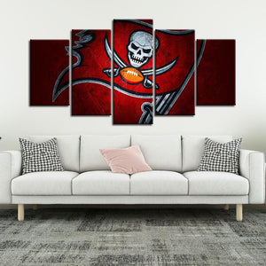 Tampa Bay Buccaneers Stone Look Wall Canvas 1