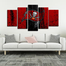 Load image into Gallery viewer, Tampa Bay Buccaneers Rough Look 5 Pieces Painting Canvas