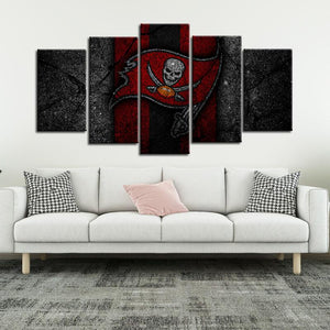 Tampa Bay Buccaneers Rock Style Wall Canvas 1