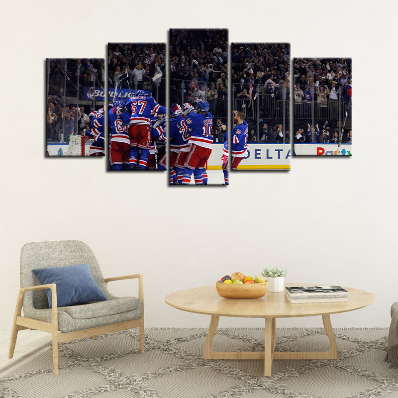 New York Rangers Team Wall Canvas