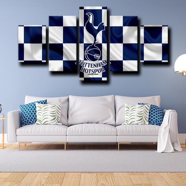 Tottenham Hotspur Flag Look Wall Canvas