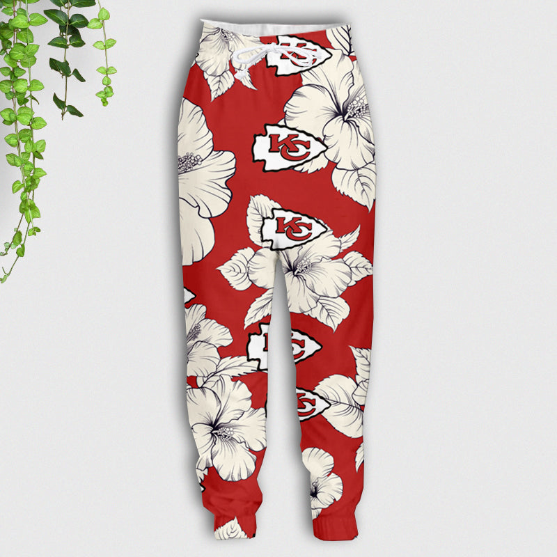 Kansas City Chiefs Tropical Floral Sweatpants