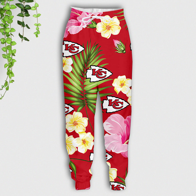 Kansas City Chiefs Summer Floral Sweatpants