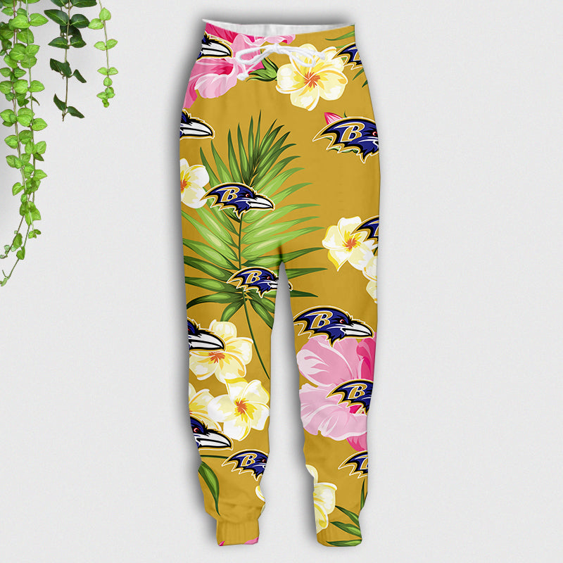 Baltimore Ravens Summer Floral Sweatpants