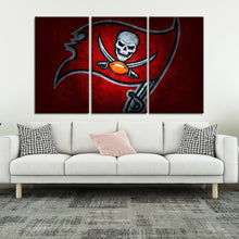Load image into Gallery viewer, Tampa Bay Buccaneers Stone Look Wall Canvas 2