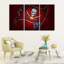 Load image into Gallery viewer, Tampa Bay Buccaneers Stone Look Wall Canvas 2