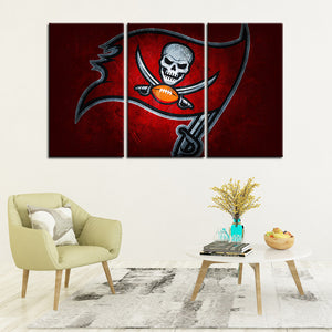 Tampa Bay Buccaneers Stone Look Wall Canvas 2