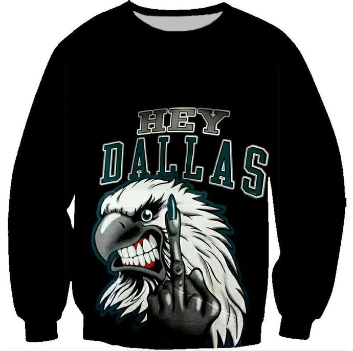 Philadelphia Eagles Hard Reaction 3D Sweatshirt