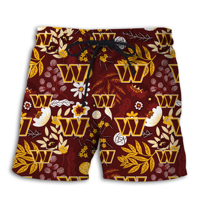 Washington Commanders Aloha Hawaiian Shorts