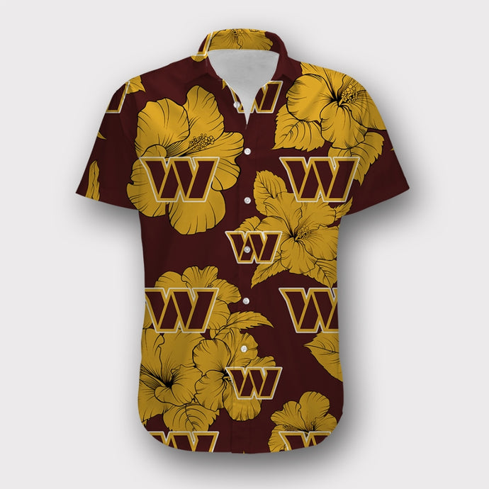 Washington Commanders Tropical Floral Shirt