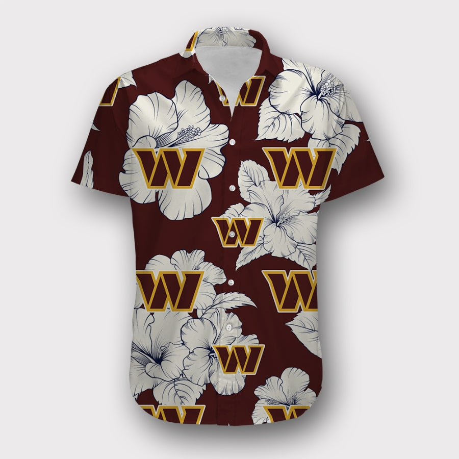 Washington Commanders Tropical Floral Shirt