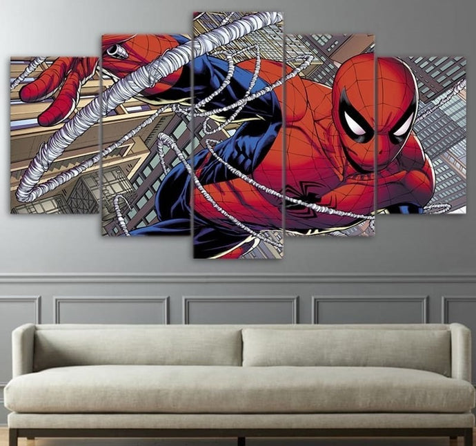 Spider Man Comics Wall Canvas