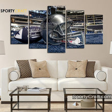 Load image into Gallery viewer, Dallas Cowboys Football &amp; Helmet Wall Canvas