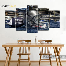 Load image into Gallery viewer, Dallas Cowboys Football &amp; Helmet Wall Canvas